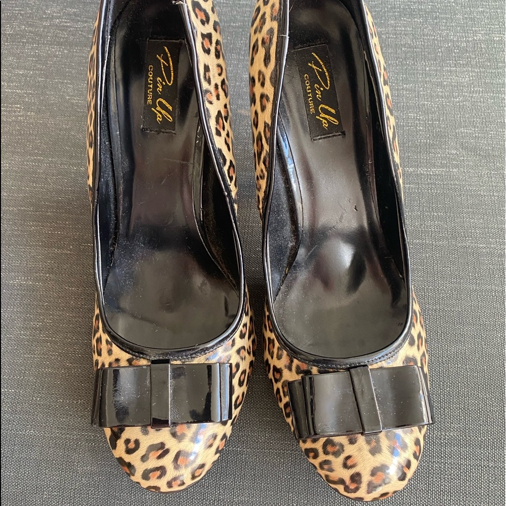Pinup Girl Leopard 4” Heel! Never worn outside.